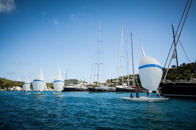 Fleet in action - Antigua Dragon Yacht Club Challenge &copy;  Shirley Falcone